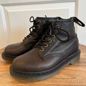 Dr. Martens Brown/Black 6 Eye Boots in Size UK3, US5.5
